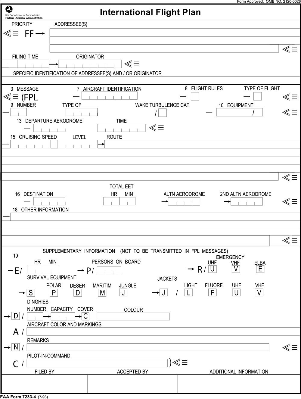 ICAO Flight Plans IFR Magazine